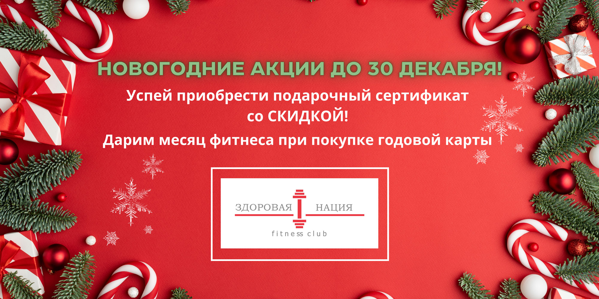 Новогодние акции!